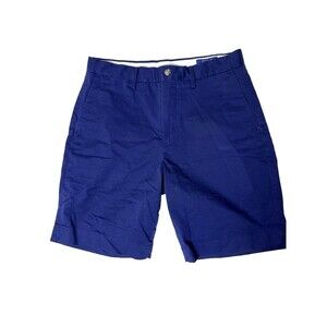 POLO RALPH LAUREN Classic Fit Flat Front Casual Golf Shorts Navy Mens 30x10 B20